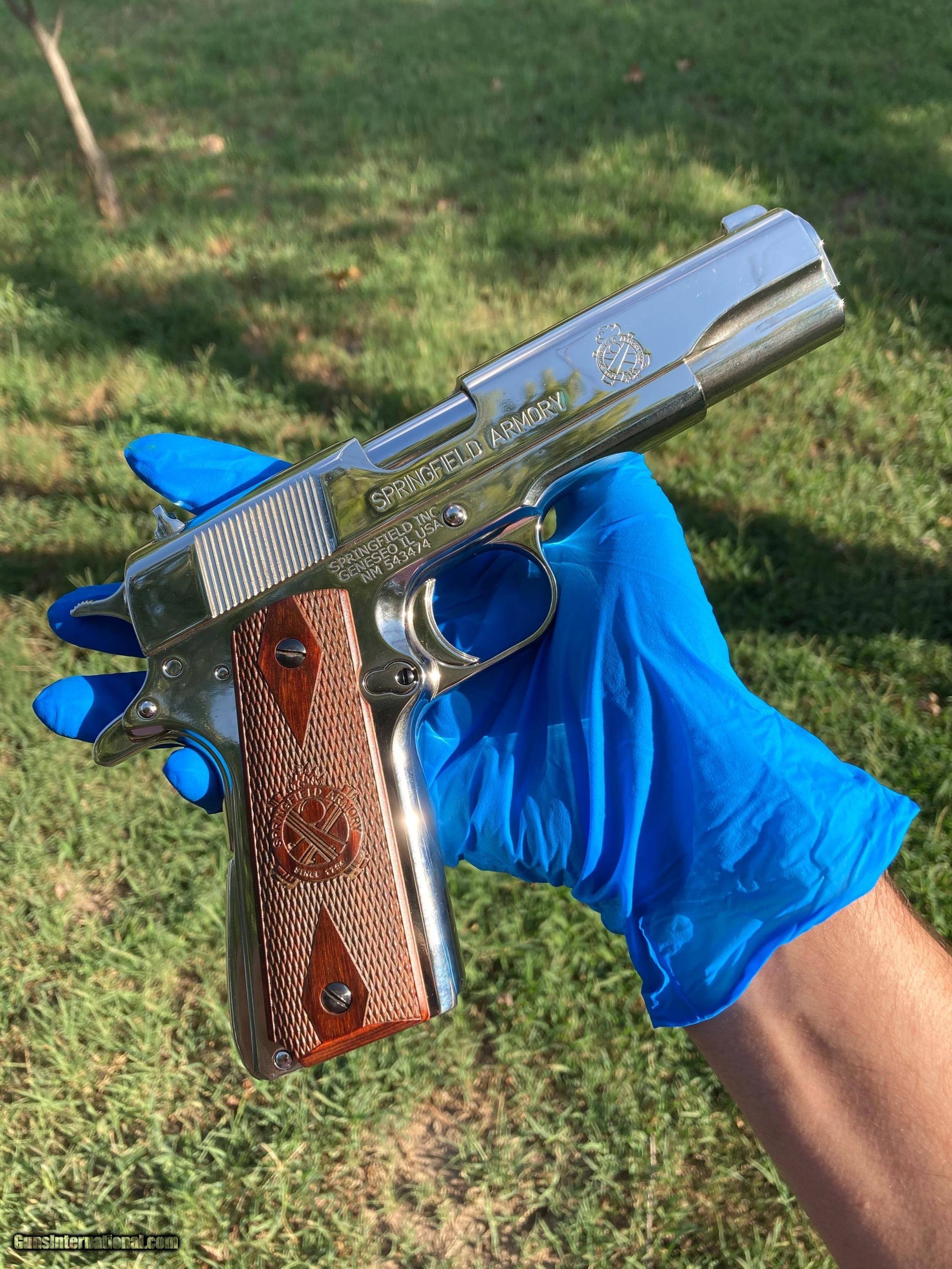 Polished Nickel Plated 1911