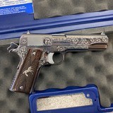 Colt 1911 stainless engraved. - 7 of 15