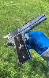 Colt 1911 stainless engraved. - 14 of 15