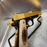 1974 Colt Combat Commander Aztec Engraved & 24K gold