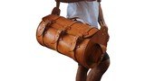 Leather Duffel Saddle Bag - 4 of 5
