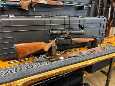 Belgium Browning BAR MK II Safari .300WIN w/ Leupold VX-6HD 4-24x52 + Vital Impact Vault Case - Image 1 of 17