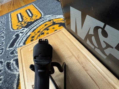 Smith & Wesson M&P9 Shield EZ NTS w/Crimson Trace + Performance Center Cleaning Kit - Image 5 of 9