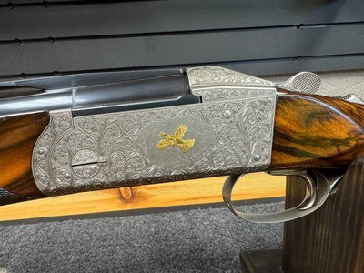 Custom John Ramagli Commissioned Krieghoff K80 RT w/Full Tube Set, Removable Trigger, Carrier Barrel, 3 Stocks, and 2 Cases - Image 3 of 20