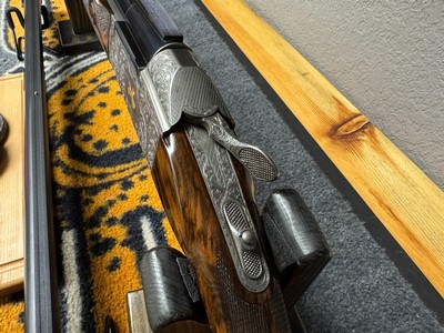 Custom John Ramagli Commissioned Krieghoff K80 RT w/Full Tube Set, Removable Trigger, Carrier Barrel, 3 Stocks, and 2 Cases - Image 7 of 20