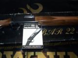 Browning Bar Grade I 22LR NIB 1ST Year Production - 2 of 6