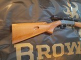 Browning Grade I Belgium 22 SA W/Browning 4X Scope - 1 of 8