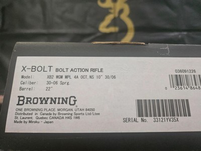 Browning X-Bolt Maple White Gold Medallion NIB - Image 9 of 9