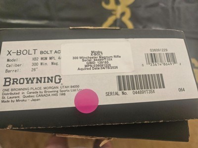 Browning X-Bolt White Gold Medallion Maple 300 Win Mag NIB - Image 11 of 11