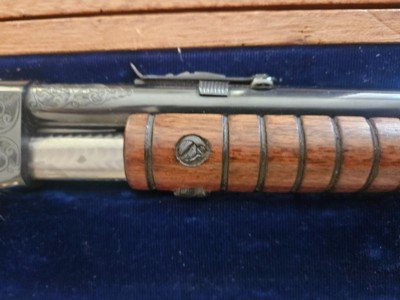 Remington Model 12 22LR Custom Gold Engravings - Image 6 of 16