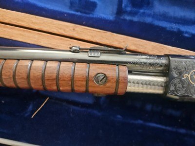 Remington Model 12 22LR Custom Gold Engravings - Image 10 of 16