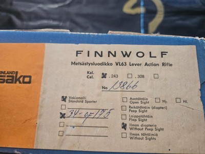 Sako Finnwolf VL63 Collectors Association 243 LNIB - Image 11 of 11