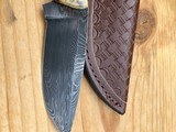 Custom Sheath Knife by Bill Akers
Beautiful Damascus Blade and Gorgeous Handles with Certificate of Authenticity - 3 of 6