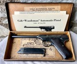 Colt Pre-Woodsman .22 LR — Serial #1747 *First Year Run* — 6.5" Pencil Barrel — C&R Eligible — Period Correct Box