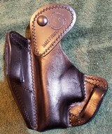 Mountain leatherworks Bozeman Montana P7M8/M13 Black leather holster. RH - 4 of 4