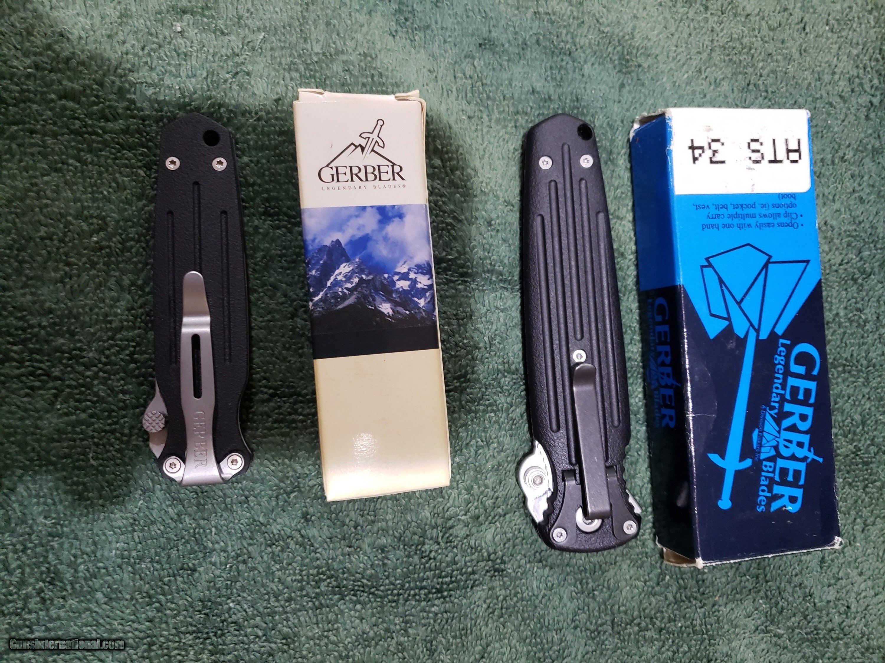 Gerber Applegate Fairbairn Covert Folder knife set. 1 full and 1 Mini  knife. for sale