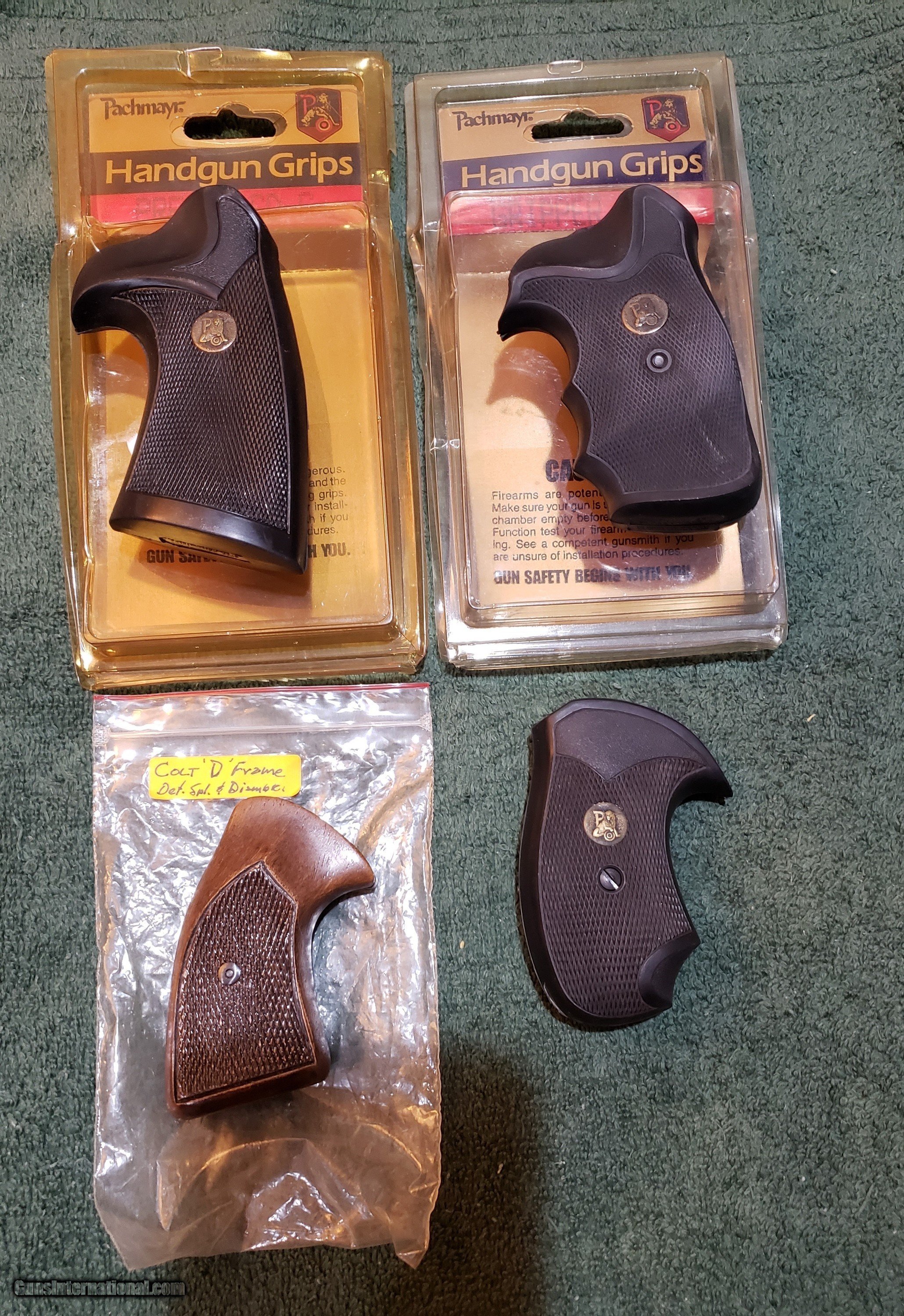 Pachmayr Grip Set For Colt Detective Special D Frame Type Revolvers For Sale 4346