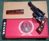 Ruger Security Six
Blued
Model RDA-34
.357 Magnum revolver. 4 inch barrel Mfg 1979. - 5 of 15