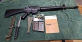 Colt 1970s Classic Pre-Ban AR15 SP1 rifle.
Caliber .223 Remington; 5.56×45mm.
With accessories.
Like brand new. - 1 of 15