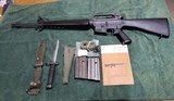 Colt 1970s Classic Pre-Ban AR15 SP1 rifle.
Caliber .223 Remington; 5.56×45mm.
With accessories.
Like brand new. - 2 of 15