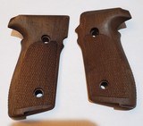 Sig Sauer Factory OEM P228 walnut wood pistol Grips. - 1 of 2