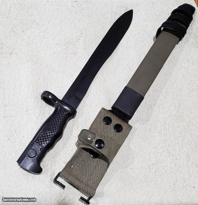 Spanish M1964 bayonet for CETME Model C rifle and FR–7 and FR–8 training rifles.