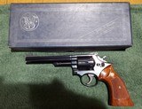 Smith & Wesson Model 19. Blued finish. 6-inch barrel...357 Magnum. Early 1970s Mfg. - 2 of 14