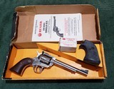 Ruger New model Super Single Six. (Mfg. 1985.) Model # KNR-6 Combo Convertible 22LR/22WMR. 6.5