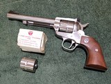 Ruger New model Super Single Six. (Mfg. 1985.) Model # KNR-6 Combo Convertible 22LR/22WMR. 6.5