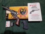 Ruger New model Super Single Six. (Mfg. 1985.) Model # KNR-6 Combo Convertible 22LR/22WMR. 6.5