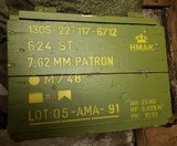 Danish M1 Garand Ammunition. 30-06 Springfield M2 150 Grain FMG on En bloc clips. 91 Date of Mfg. - 1 of 4