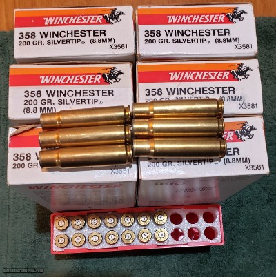 358 Winchester. Once fired brass.