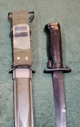 US M5A1 Bayonet (Imperial) With US M8 BMCO marked Scabbard. For US M1 Garand Rifle. - 2 of 10