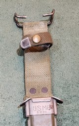 US M5A1 Bayonet (Imperial) With US M8 BMCO marked Scabbard. For US M1 Garand Rifle. - 8 of 10
