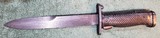 US M5A1 Bayonet (Imperial) With US M8 BMCO marked Scabbard. For US M1 Garand Rifle. - 4 of 10