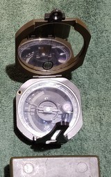 Vietnam era US GI Military M2 lensatic Artillery Compass with case. - Image 1 of 11