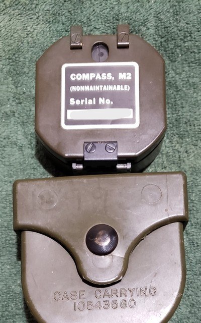 Vietnam era US GI Military M2 lensatic Artillery Compass with case. - Image 3 of 11