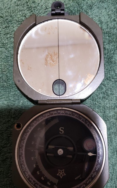 Vietnam era US GI Military M2 lensatic Artillery Compass with case. - Image 5 of 11