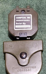 Vietnam era US GI Military M2 lensatic Artillery Compass with case. - Image 3 of 11
