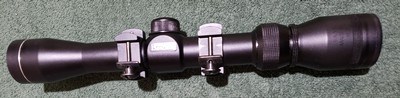 Tasco Bantam 1.5-4.5X32 for Shotguns and Muzzle loaders scope Pro Shot reticle with rings. - Image 4 of 11