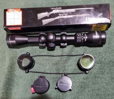 Tasco Bantam 1.5-4.5X32 for Shotguns and Muzzle loaders scope Pro Shot reticle with rings. - Image 2 of 11