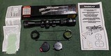 Tasco Bantam 1.5-4.5X32 for Shotguns and Muzzle loaders scope Pro Shot reticle with rings. - Image 1 of 11
