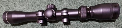 Tasco Bantam 1.5-4.5X32 for Shotguns and Muzzle loaders scope Pro Shot reticle with rings. - Image 5 of 11