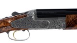 Blaser F3 Black Leaf III Scroll Sideplate - Custom Grade 3 New Engraved by Josephine Grobel