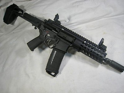 POF 415 EDGE Gas Piston AR15 Pistol Maxim Defense Brace HERA Flash Suppressor Flip Sights - Image 3 of 15