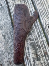Main & Winchester Tooled California Slim Jim Holster Colt Dragoon W/Provenance - 3 of 12