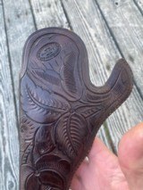 Main & Winchester Tooled California Slim Jim Holster Colt Dragoon W/Provenance - 10 of 12