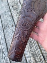Main & Winchester Tooled California Slim Jim Holster Colt Dragoon W/Provenance - 5 of 12