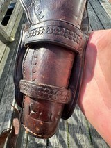 F.A.Meanea Holster &Money/Cartridge Belt Colt SAA - 10 of 14