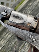 Colt 1862 Police, CW Inscribed, Engraved, Silver, Cased - Image 4 of 14